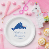 マーサズヴィンヤードエドガータウン結婚ズ紙プレート ペーパープレート (パーティー)