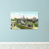 マーサズヴィンヤード海通りの景色 キャンバスプリント (インサイチュ (ウッドフロア))