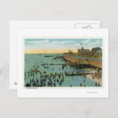 マーサズヴィンヤード、ビーチの空中表示 ポストカード (正面/裏面)