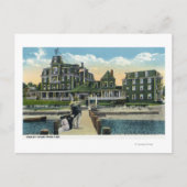 マーサズヴィンヤード、ピアビューオブザウェスリーハウス ポストカード (正面)