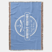 マーサズヴィンヤードMAカスタムいかり スローブランケット (正面縦)