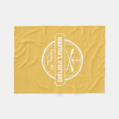 マーサズヴィンヤードMAカスタムいかり フリースブランケット (正面(横))