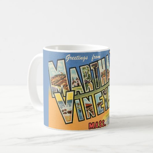 マーサズ・ヴィニヤード 挨拶マグ コーヒーマグカップ (正面左)