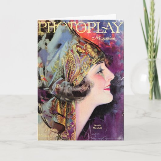 マーサマンズフィールド、Photoplay 1920年7月 カード (正面)