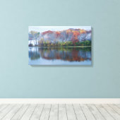 マーサラーパークスノーイオータムモーニング キャンバスプリント (インサイチュ (ウッドフロア))