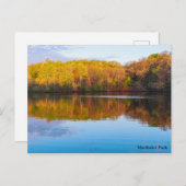 マーサラーパーク池とウッドランズポストカード ポストカード (正面/裏面)
