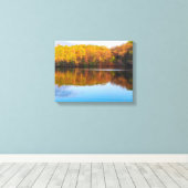 マーサラーパーク池とウッドランド キャンバスプリント (インサイチュ (ウッドフロア))