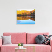 マーサラーパーク池とウッドランド キャンバスプリント (インサイチュ (リビング))