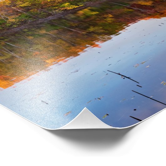 マーサラーパーク秋と池のリフレクション フォトプリント            (角)