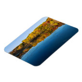 マーサラー公園の森林と秋の反射 マグネット (左側)