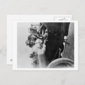 マーサーに乗ったドライバーがアスター杯の写真に ポストカード (正面/裏面)