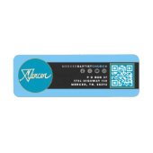 マーサーバプティスト教会住所 シール (正面)