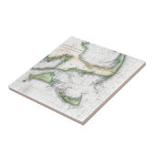 マーサ・ヴィネヤード・ナンタケットの地図 タイル (側面)