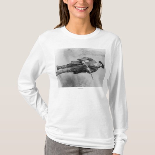 マーサ"災害のジェーン"のカナリア色のポートレート Tシャツ (正面)