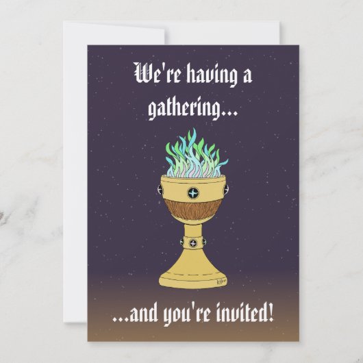 マーザーとチャリスを組み合わせた魔法の薬 招待状 (正面)