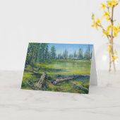 「マーシェスエッジで」 カード (黄色い花)