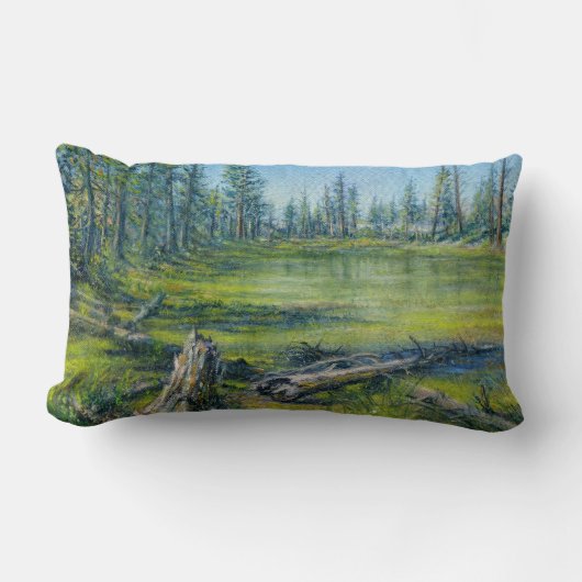 「マーシェスエッジで」 ランバークッション (正面)