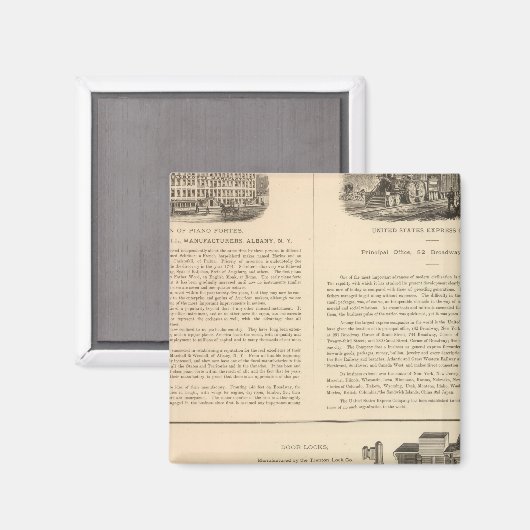 マーシャルとウェンデル、メーカー マグネット (正面/裏面)