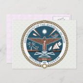 マーシャルアイランズコートオブアームズ詳細 ポストカード (正面/裏面)