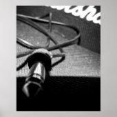 マーシャルアンプ&ジャックリード(B&W版) ポスター (正面)