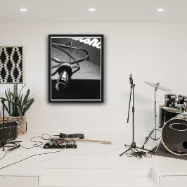 マーシャルアンプ&ジャックリード（B&W版） ポスター