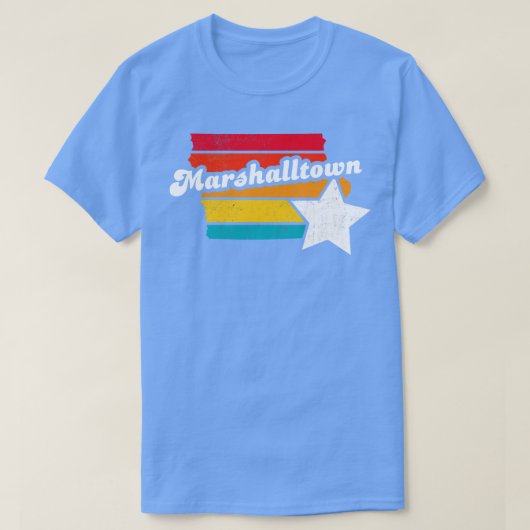 マーシャルタウンアイオワ動揺してヴィンテージ土産2 Tシャツ (デザイン正面)