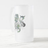 マーシャルタータンチェックのライオン フロストグラスビールジョッキ (正面左)