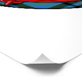 マーシャルタータンチェックスコティッシュプリッドライオンラパント ポスター (コーナー)