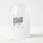 マーシャルタータンチェック グランジ フロストグラスビールジョッキ (正面左)