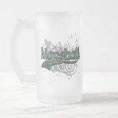 マーシャルタータンチェック グランジ フロストグラスビールジョッキ (左)