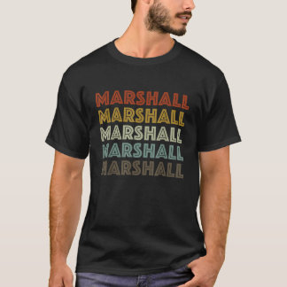 マーシャルテキサス州レトロヴィンテージシティ Tシャツ