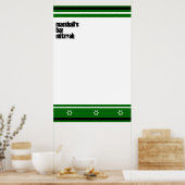 マーシャルバー(ユダヤ教の)バル・ミツバーカスタム ポスター (キッチン)