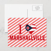 マーシャルビル、オハイオ州が大好き ポストカード (正面/裏面)