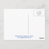 マーシャルポイントライト、ポートクライド・メイン ポストカード (裏面)