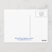 マーシャルポイントライト、メイン葉書 ポストカード (裏面)