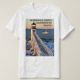 マーシャルポイント灯台、港のクライドメインのTシャツ Tシャツ