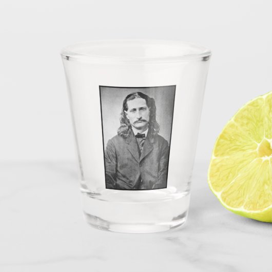 マーシャルワイルドビルHickokオールドウエストガンファイター ショットグラス (正面)