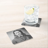 マーシャルワイルドビルHickokオールドウエストガンファイター スクエアペーパーコースター (インサイチュ)