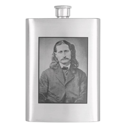 マーシャルワイルドビルHickokオールドウエストガンファイター フラスク (正面)