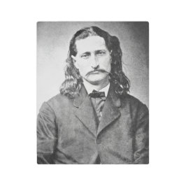 マーシャルワイルドビルHickokオールドウエストガンファイター メタルプリント