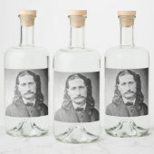 マーシャルワイルドビルHickokオールドウエストガンファイター リキュールボトルラベル (ボトル)