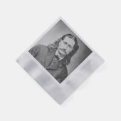 マーシャルワイルドビルHickokオールドウエストガンファイター 縁ありカクテルナプキン (角)