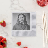 マーシャルワイルドビルHickokオールドウエストガンファイター 縁ありカクテルナプキン (インサイチュ)