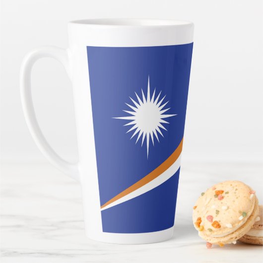 マーシャル諸島の国旗 カフェラテマグ (インサイチュ)