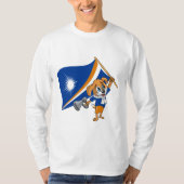 マーシャル諸島の扇犬 Tシャツ (正面)