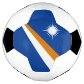 マーシャル諸島の旗 サッカーボール (回転)