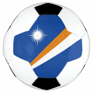 マーシャル諸島の旗 サッカーボール