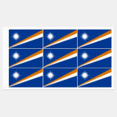 マーシャル諸島の旗 ラベル (シート)