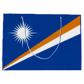 マーシャル諸島の旗 ラージペーパーバッグ (裏面)