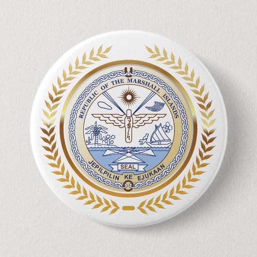 マーシャル諸島シール 缶バッジ (正面)